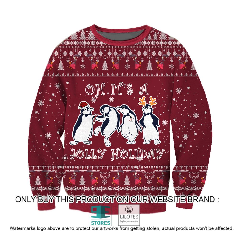 Jolly Holiday Oh It's A Penguins Christmas Ugly Sweater - LIMITED EDITION 21