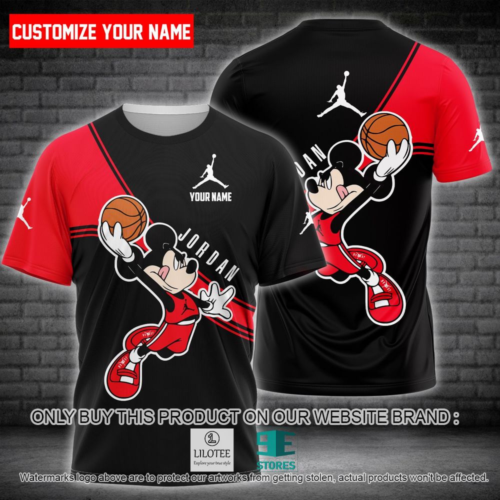 Jordan Mickey Mouse Custom Name 3D Shirt - LIMITED EDITION 10