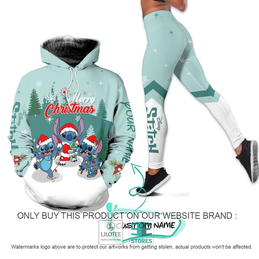 Personalized Stitch Merry Christmas Hoodie, Legging - LIMITED EDITIONs 8