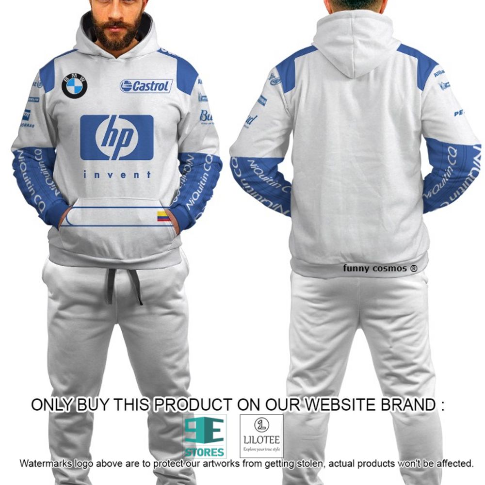 Juan Pablo Montoya Racing Formula One Grand Prix HP Inveni 3D Hoodie, Pant - LIMITED EDITION 5