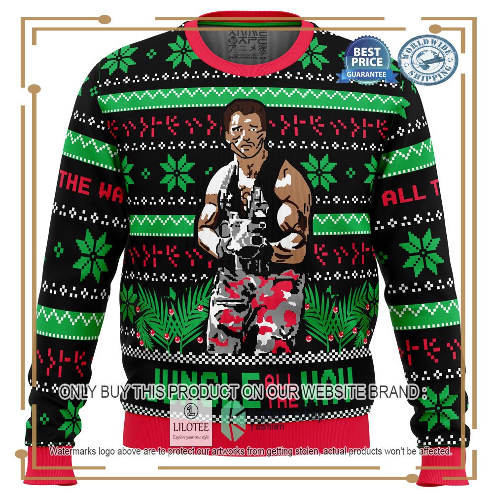 Jungle All The Way Arnold Schwarzenegger Ugly Christmas Sweater - LIMITED EDITION 11