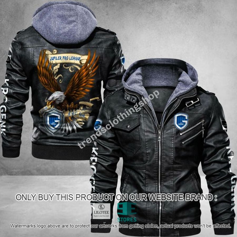 K.R.C. Genk Eagle League Leather Jacket 5