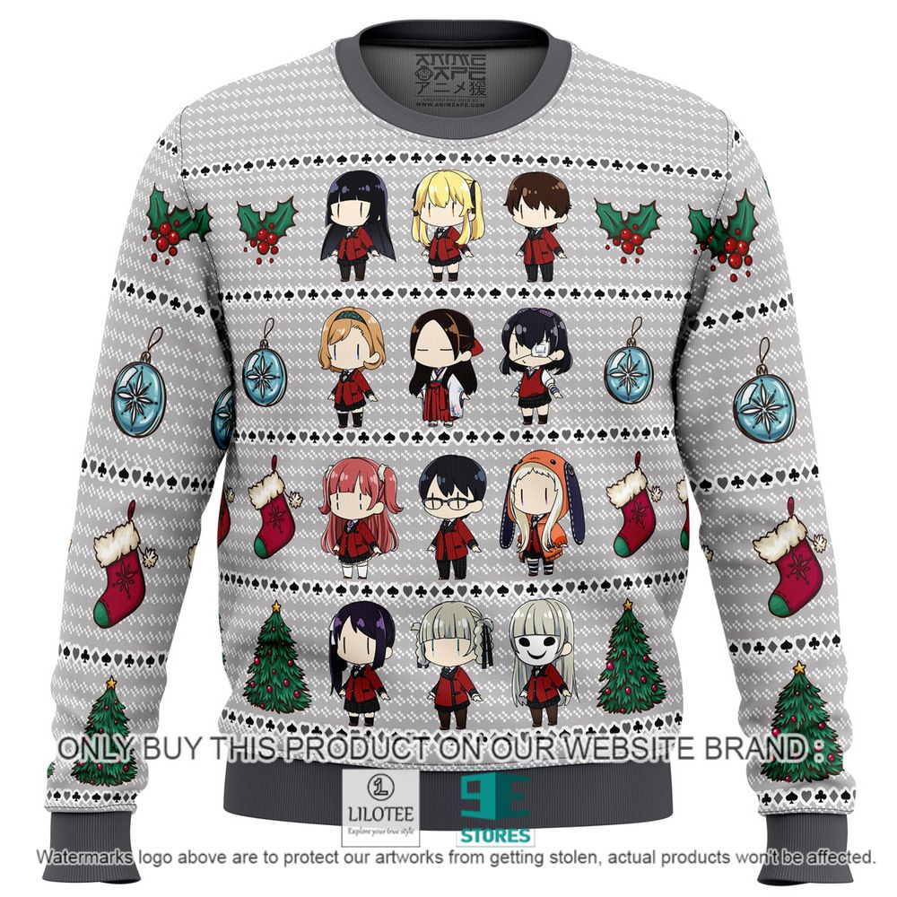 Kakegurui Chibi Gamblers Anime Christmas Sweater - LIMITED EDITION 11