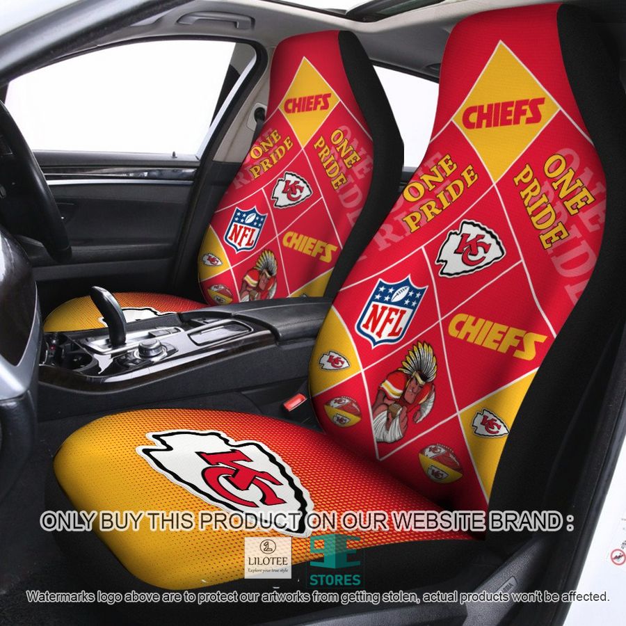 Kansas City Chiefs One Pride Car Seat Covers 9