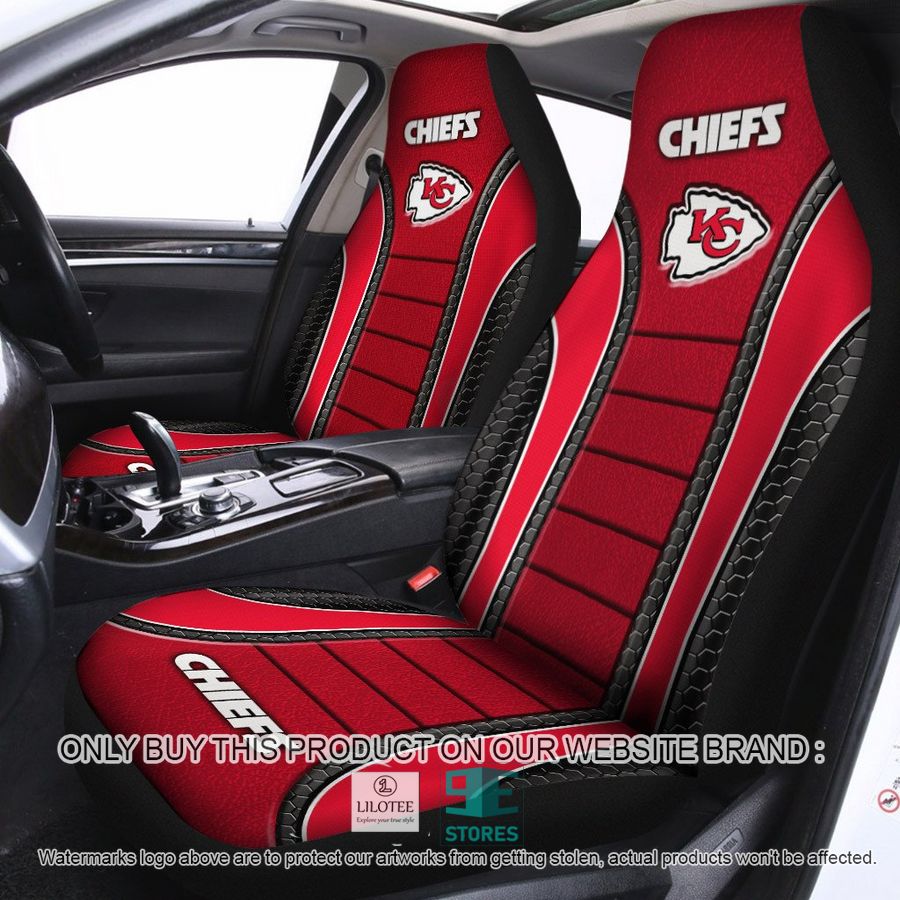 Kansas City Chiefs Red Car Seat Covers 8