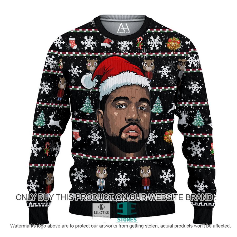 Kanye West Wearing Christmas Hat 3D Over Printed Shirt, Hoodie 8