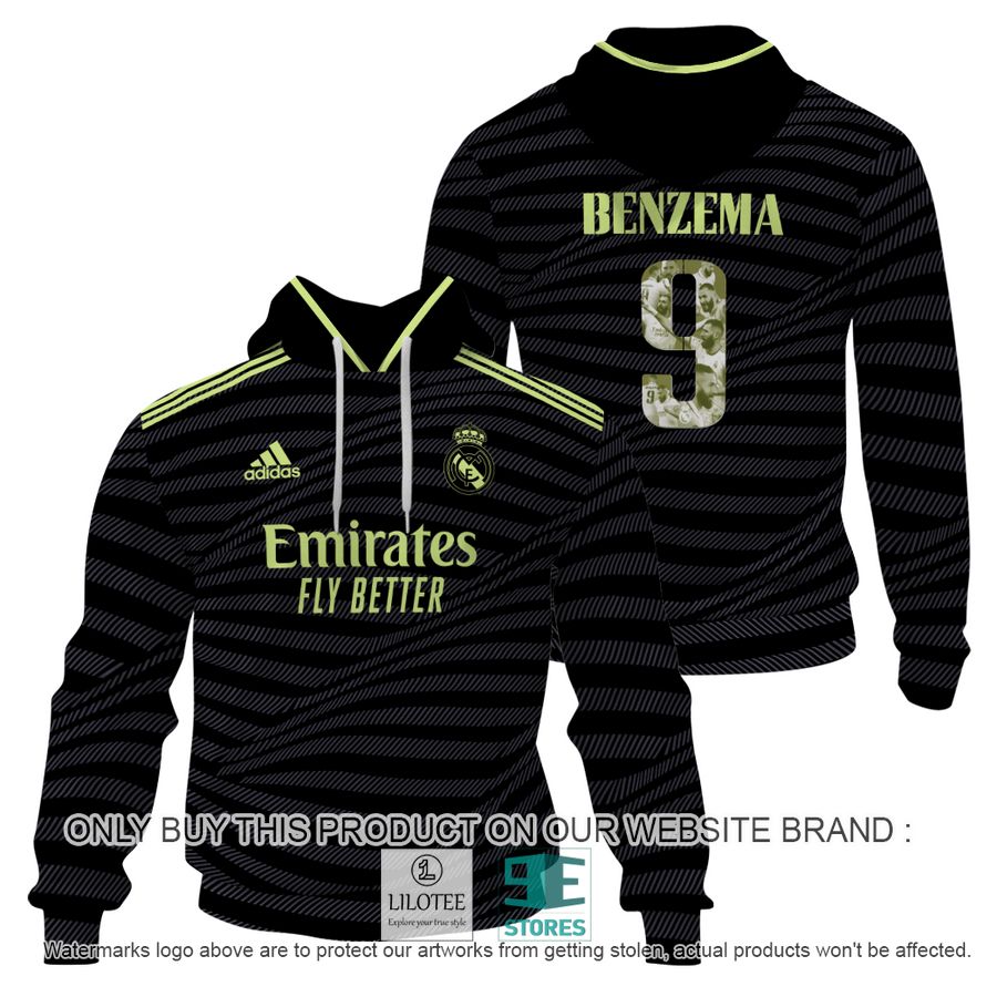 Karim Benzema 9 Real Madrid FC Adidas black Shirt, Hoodie - LIMITED EDITION 17