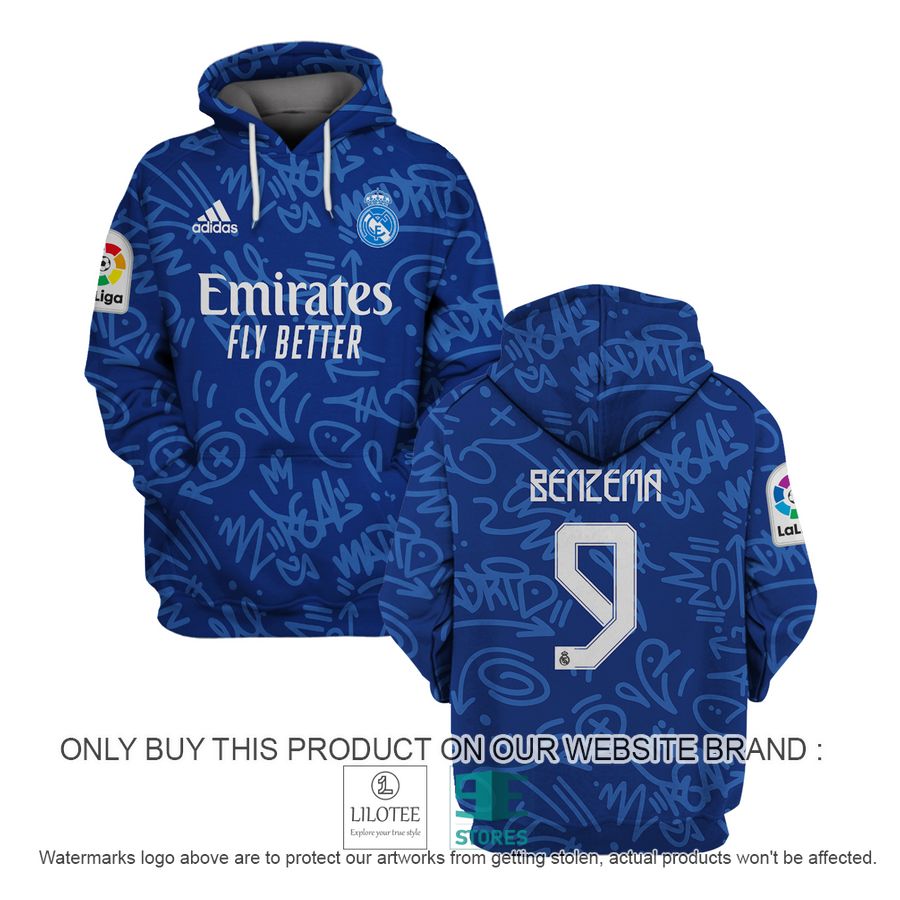 Karim Benzema 9 Real Madrid FC Adidas La Liga blue Shirt, Hoodie - LIMITED EDITION 16