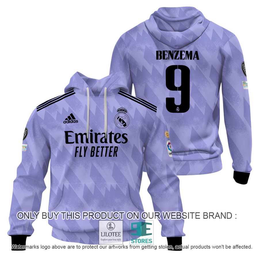Karim Benzema 9 Real Madrid FC purple Shirt, Hoodie - LIMITED EDITION 16