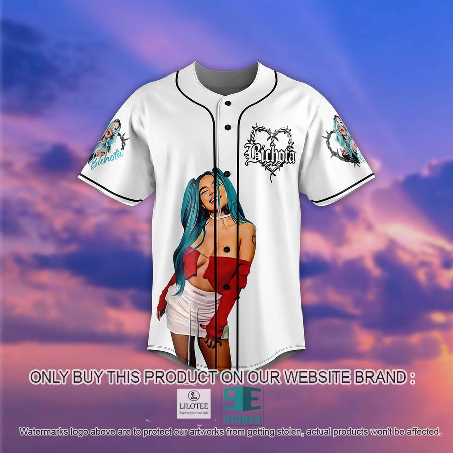 Alternative view of Karol G Strip Love Tour Concert Baseball Jersey