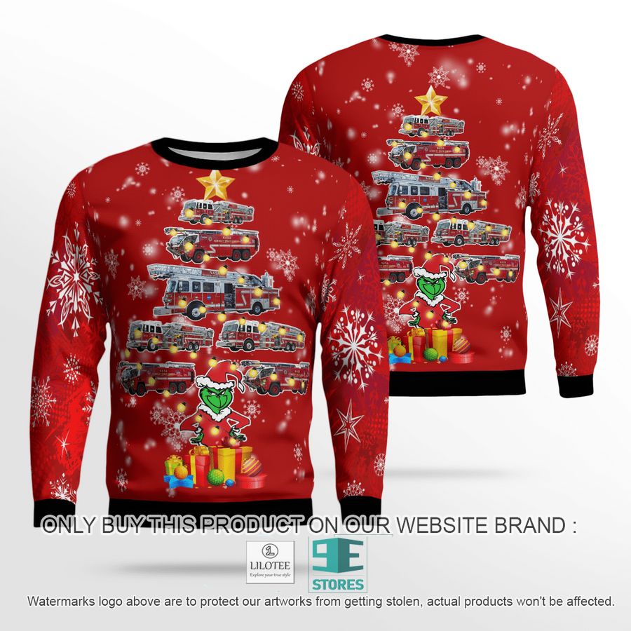 Kennedy Space Center, Florida, NASA Kennedy Space Center Fire Rescue Christmas Sweater 45