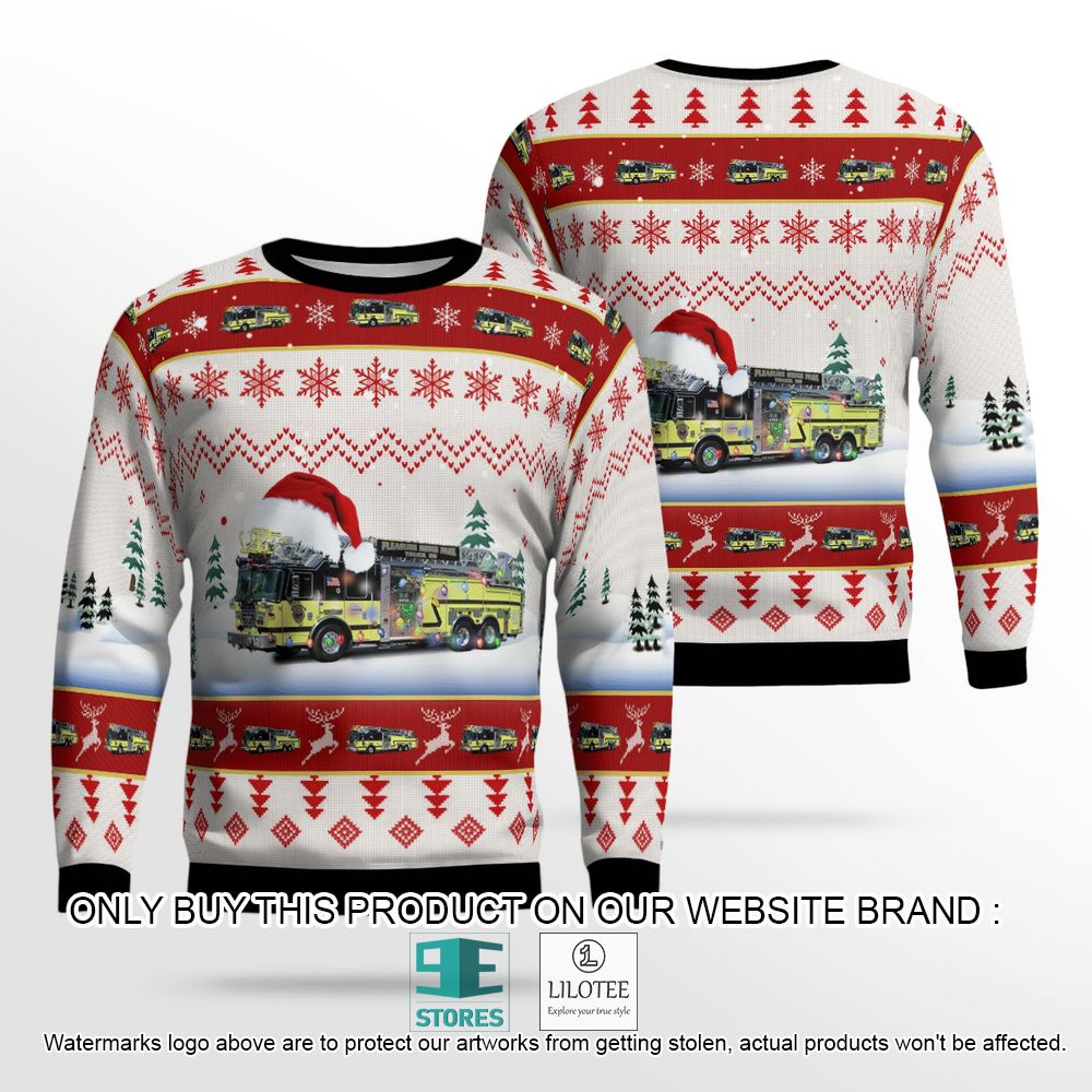 Kentucky Pleasure Ridge Park Fire Protection District Christmas Wool Sweater - LIMITED EDITION 12