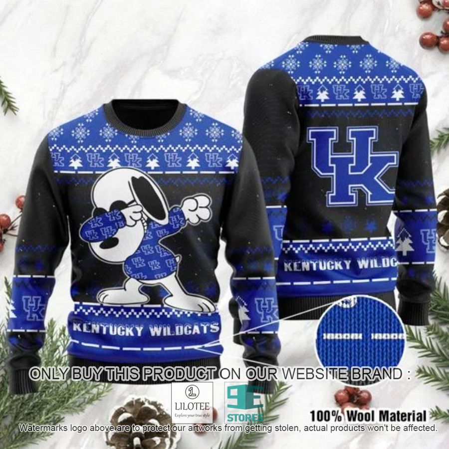 Kentucky Wildcats Snoopy Dabbing Ugly Chrisrtmas Sweater - LIMITED EDITION 2
