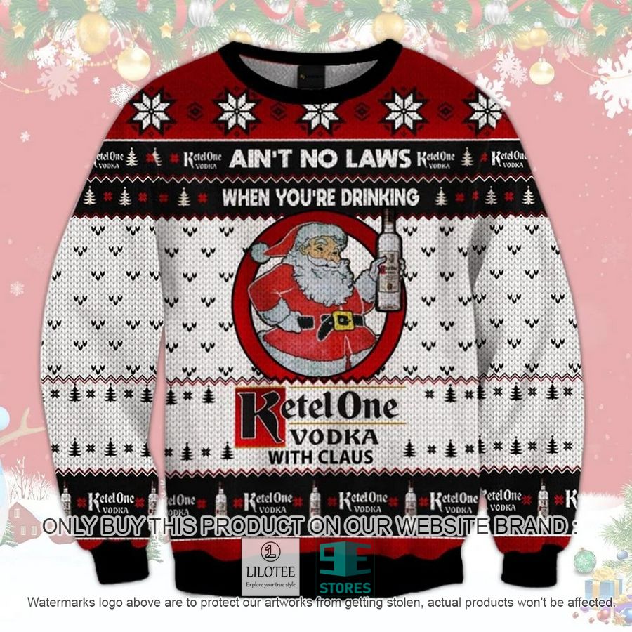 Ketel One Vodka with Claus Christmas Ugly Christmas Sweater - LIMITED EDITION 9