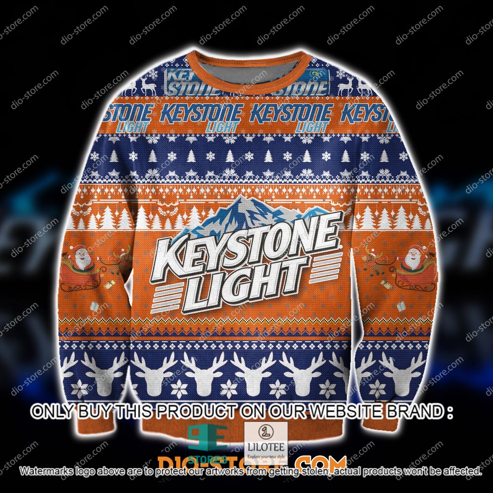 Keystone Light Beer Christmas Ugly Sweater - LIMITED EDITION 20