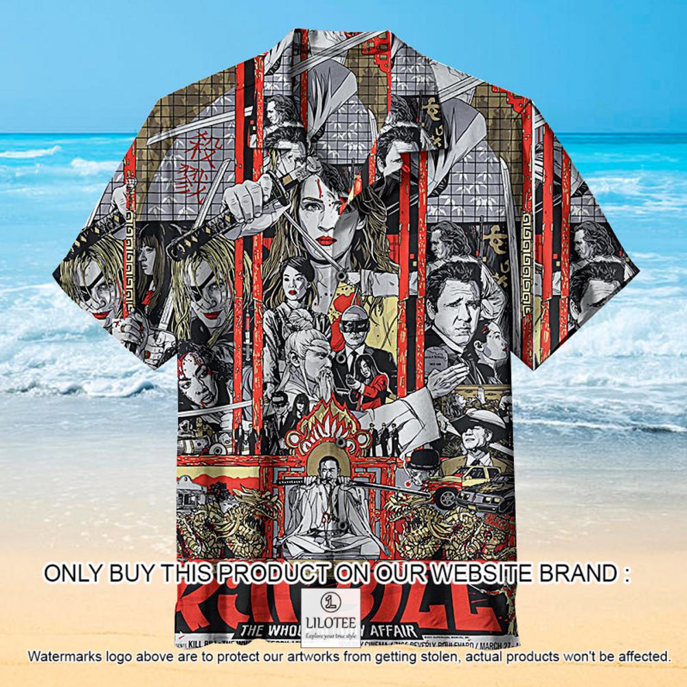 Kill Bill The Whole Bloody Affair Color Short Sleeve Hawaiian Shirt - LIMITED EDITION 13