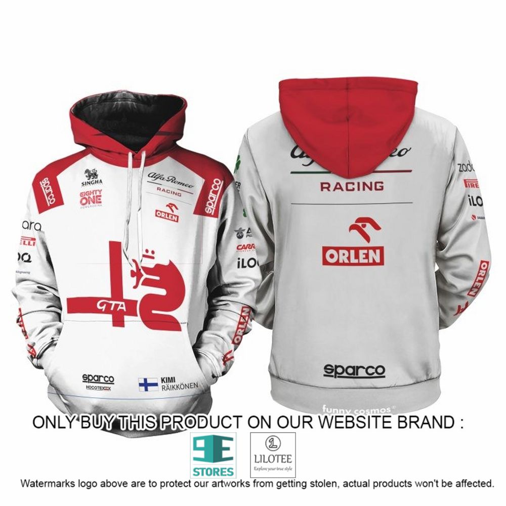 Kimi Raikkonen Racing Formula 1 2022 Orlen 3D Hoodie, Shirt - LIMITED EDITION 8