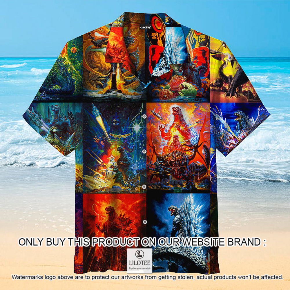 King of Monsters Movie Short Sleeve Hawaiian Shirt - LIMITED EDITION 12