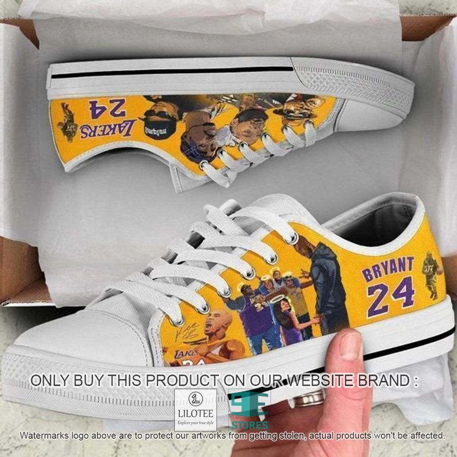 Kobe Bryant 24 With Rappers Canvas Low Top Shoes - LIMITED EDITION 6