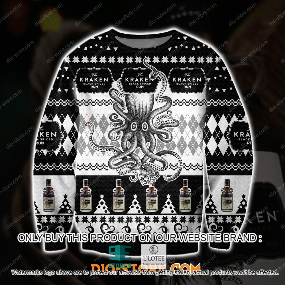 Kraken Black Spiced Rum Christmas Ugly Sweater - LIMITED EDITION 11