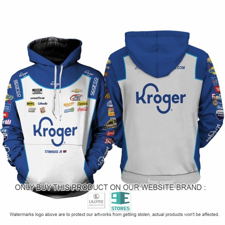 Kroger Ricky Stenhouse Jr. Nascar 2022 Racing 3D Shirt, Hoodie 8