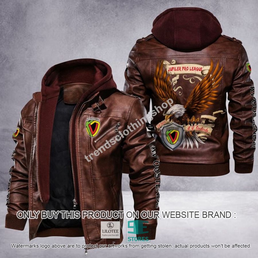 Alternative view of KV Oostende Eagle League Leather Jacket