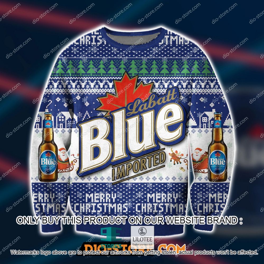 Labatt Blue Beer Imported Christmas Ugly Sweater - LIMITED EDITION 11
