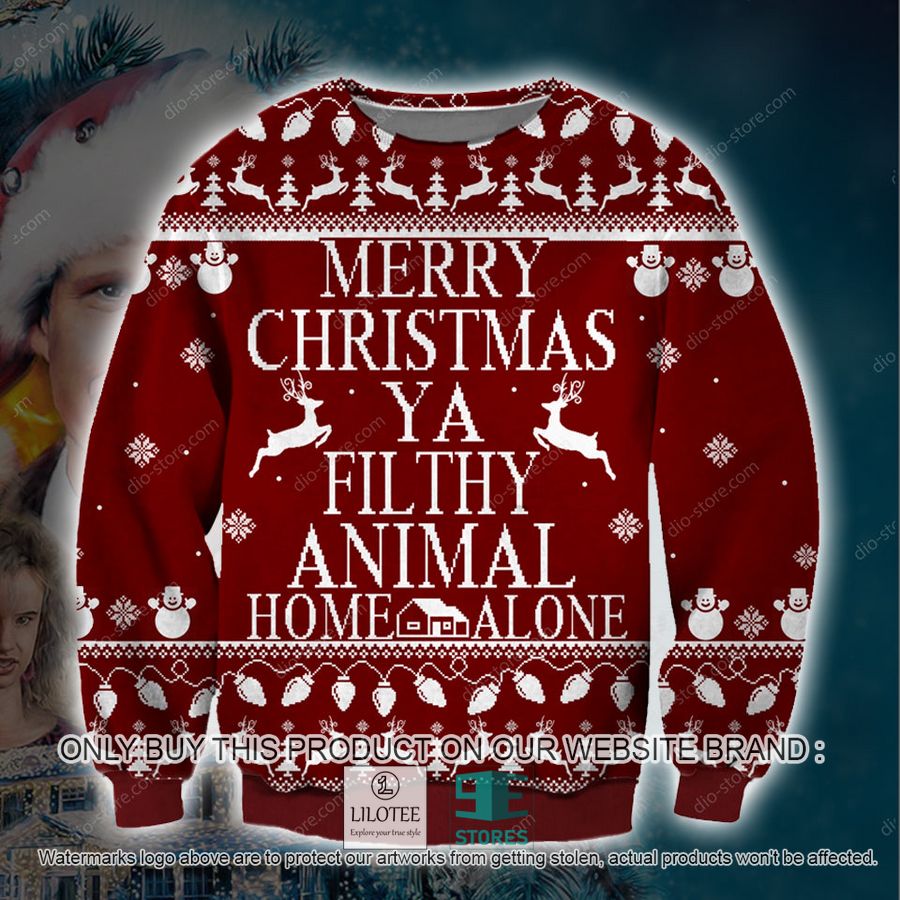 Lampoon'S Christmas Vacation Filthy Animal Home Alone Knitted Wool Sweater - LIMITED EDITION 9