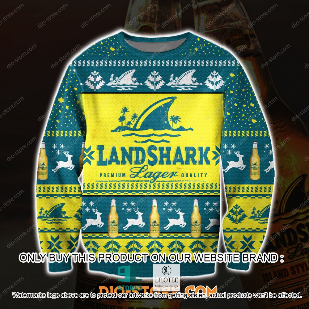 Landshark Lager Beer Ugly Christmas Sweater - LIMITED EDITION 11
