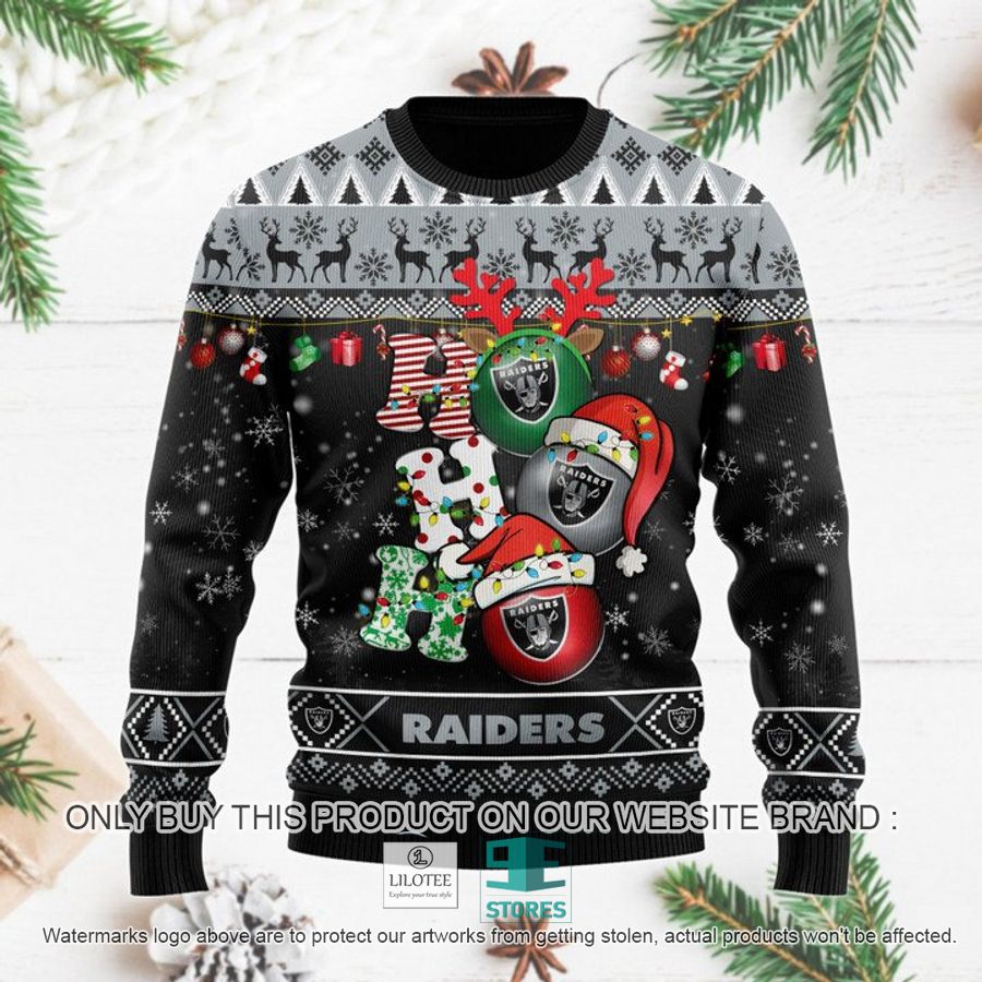 Las Vegas Raiders Christmas Decor NFL Ugly Christmas Sweater 9