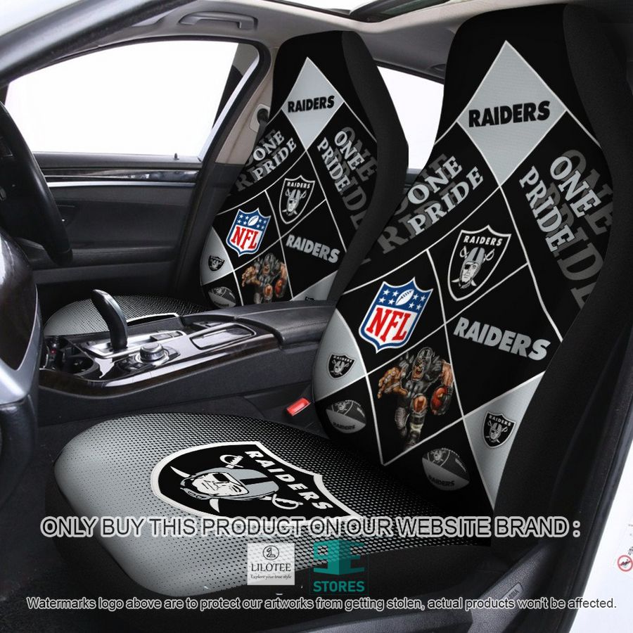 Las Vegas Raiders One Pride Car Seat Covers 9