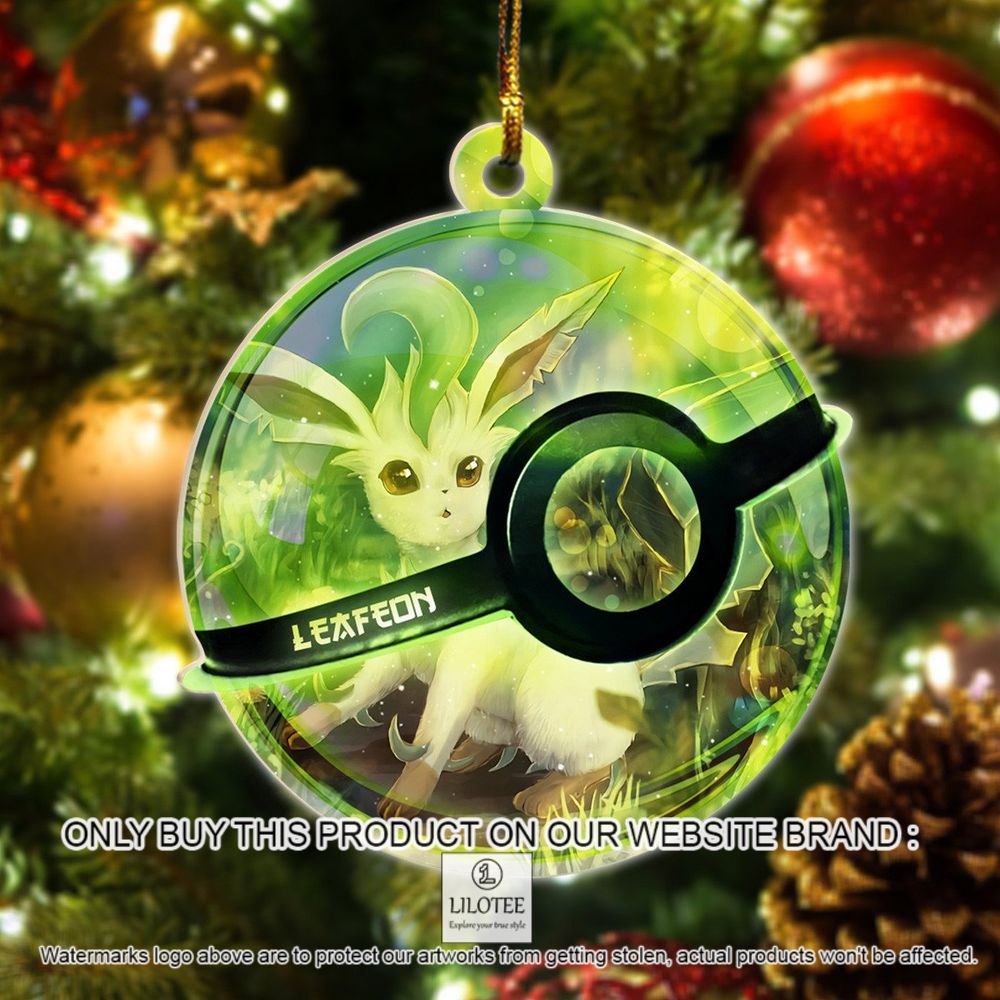 Leafeon Pokemon Christmas Ornament - LIMITED EDITION 9