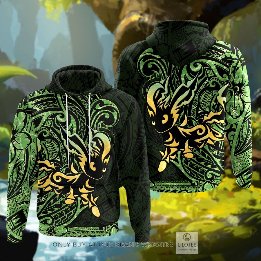 Leafeon Polynesian 3D Hoodie - LIMITED EDITION 6