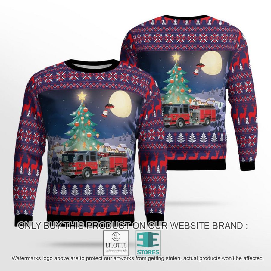 Ledbetter Kentucky Ledbetter Fire And Rescue Ugly Christmas Sweater - LIMITED EDITION 4