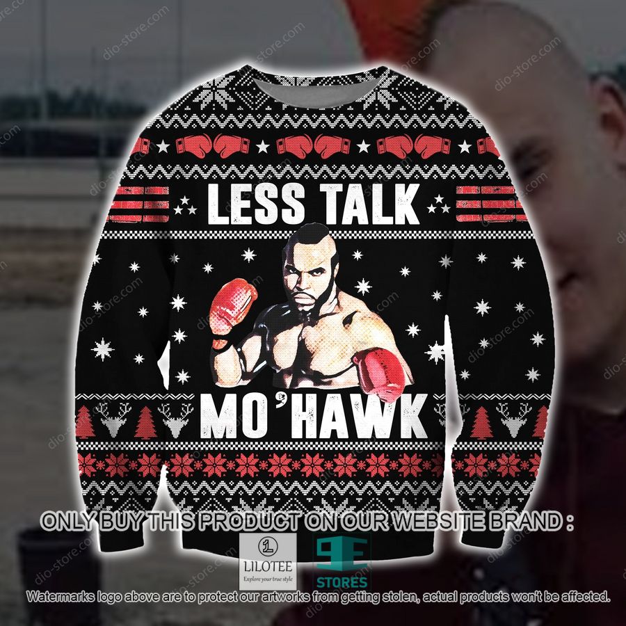 Less Talk More Mohawk Ugly Christmas Sweater - LIMITED EDITION 8
