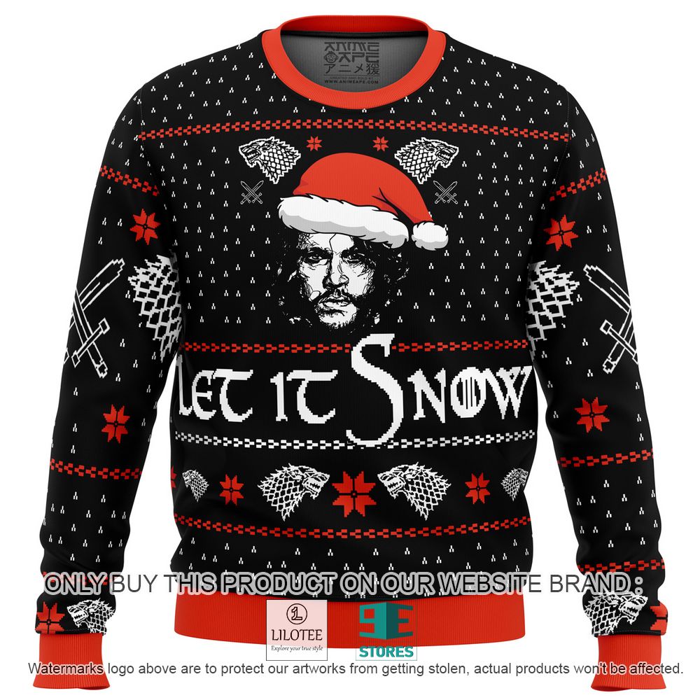 Let it Snow John Game of Thrones Ugly Christmas Sweater - LIMITED EDITION 11