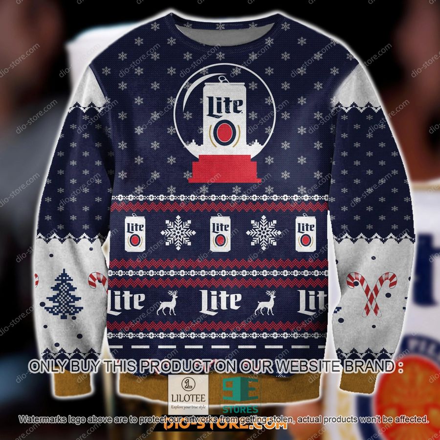 Lite Beer Blue Knitted Wool Sweater - LIMITED EDITION 8