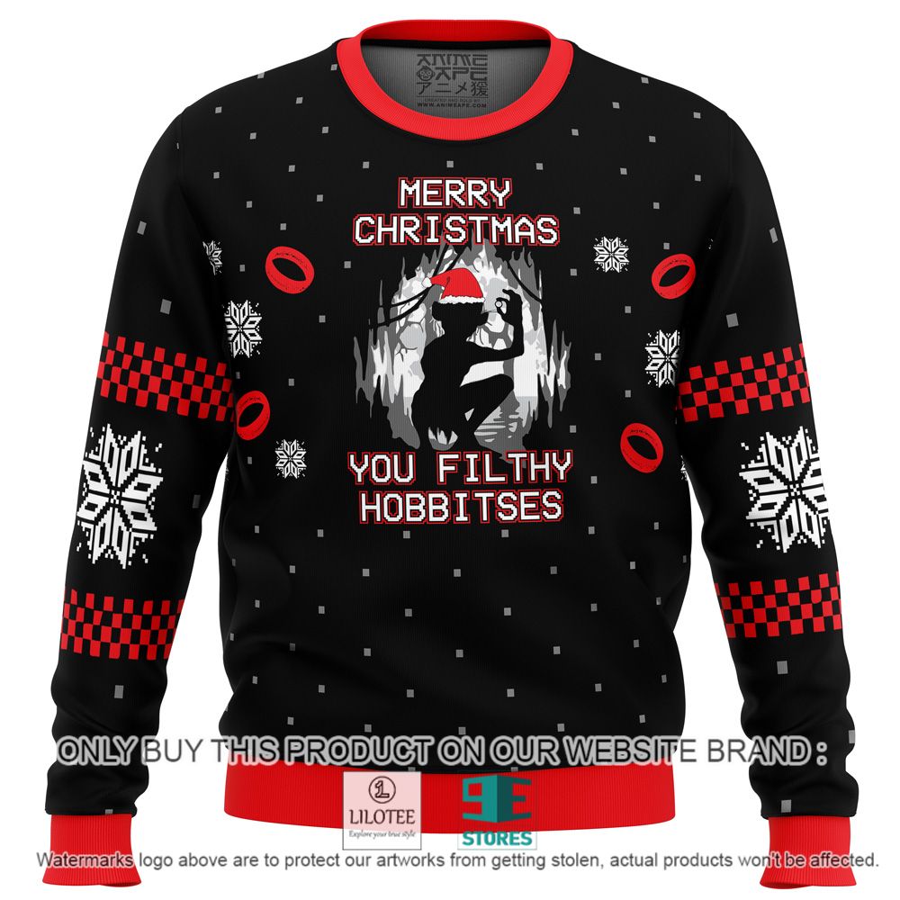 Lord of the Rings you Filthy Hobitses Christmas Sweater - LIMITED EDITION 11