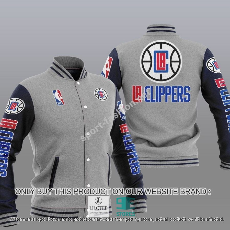 Alternative view of Los Angeles Clippers NBA Baseball Jacket - LIMITED EDITION
