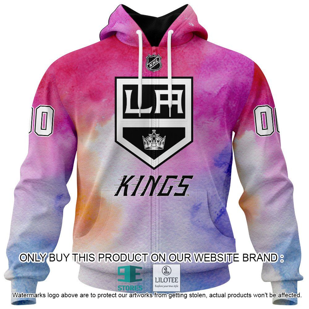 Los Angeles Kings Breast Cancer Awareness Month Personalized Hoodie Blanket - LIMITED EDITION 13