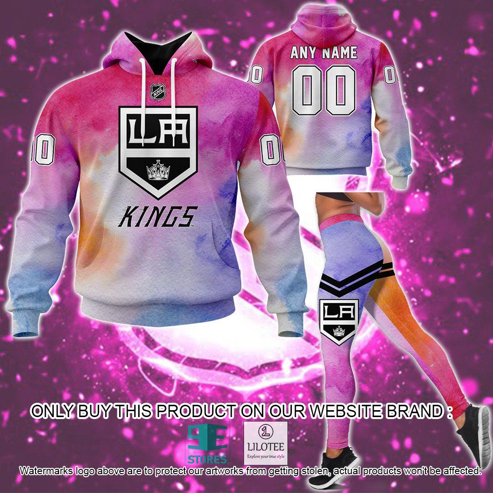 Los Angeles Kings Breast Cancer Awareness Month Personalized Hoodie, Legging - LIMITED EDITION 12
