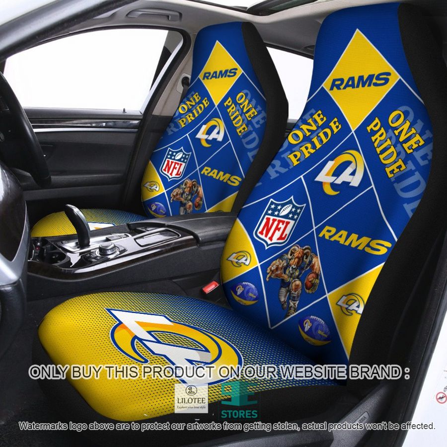 Los Angeles Rams One Pride Car Seat Covers 8