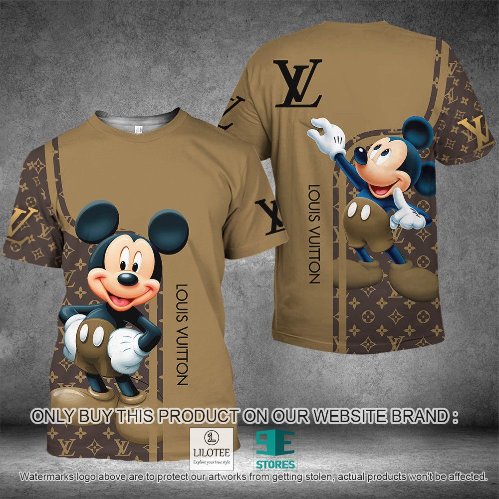 Louis Vuitton American Flag Mickey Mouse 3D Shirt - LIMITED EDITION 10