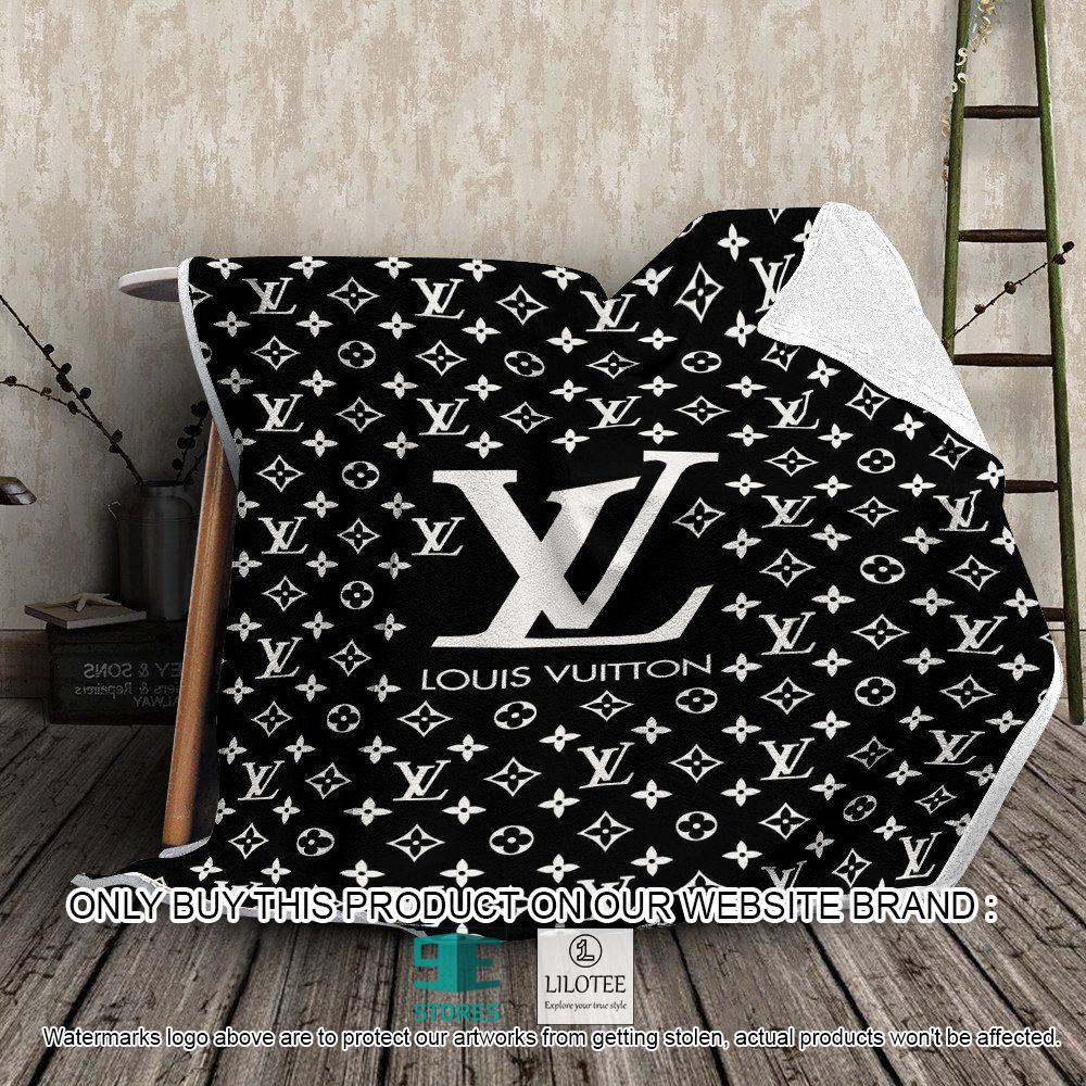Louis Vuitton Black White Logo Blanket - LIMITED EDITION 10