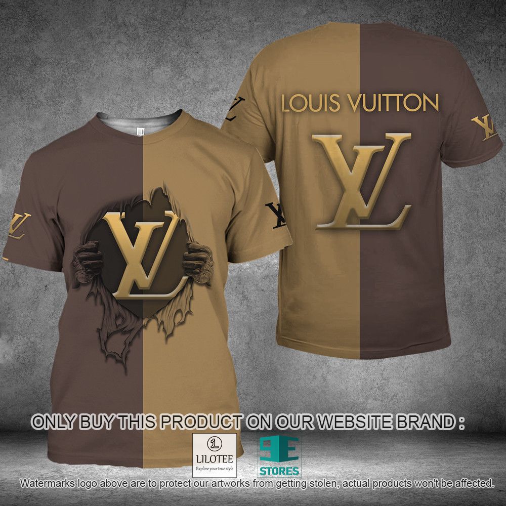 Louis Vuitton Brown 3D Shirt - LIMITED EDITION 11
