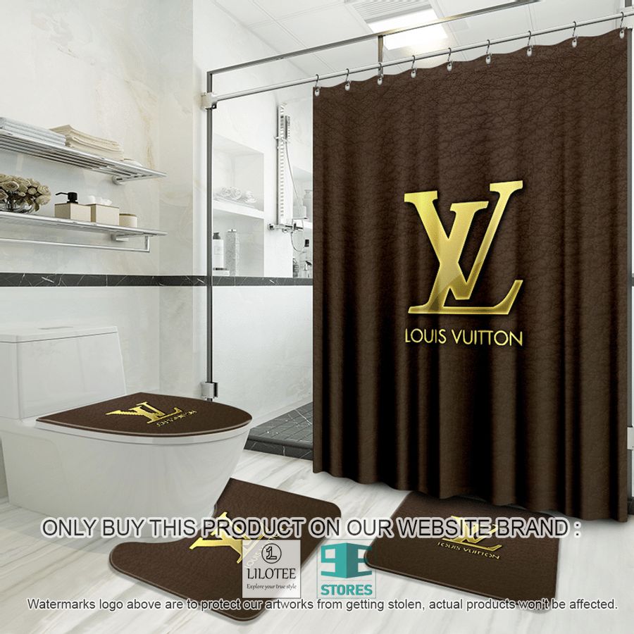 Louis Vuitton brown Shower Curtain Sets - LIMITED EDITION 9