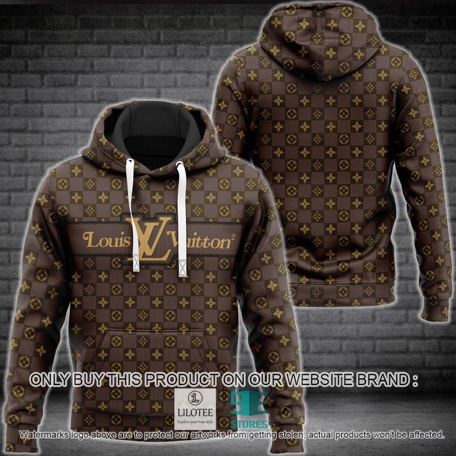 Louis Vuitton damier brown 3D Hoodie - LIMITED EDITION 8