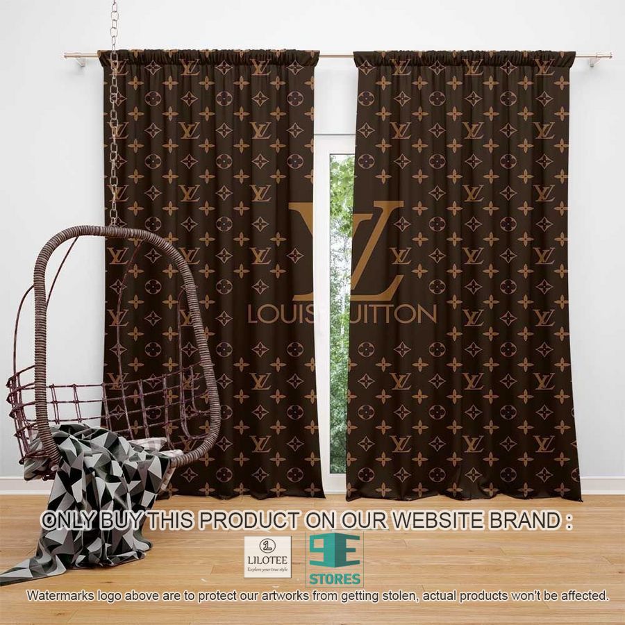 Louis Vuitton Dark Brown Windown Curtain 9