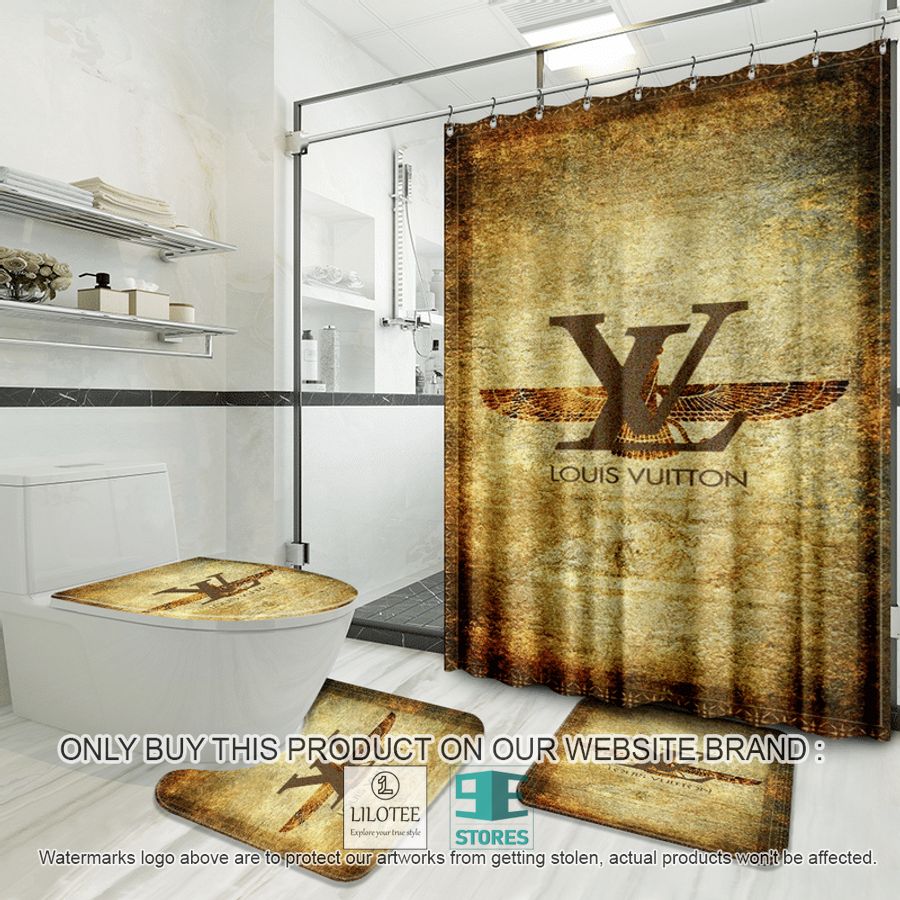 Louis Vuitton Eagle vintage Shower Curtain Sets - LIMITED EDITION 8