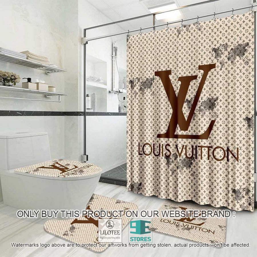 Louis Vuitton khaki Shower Curtain Sets - LIMITED EDITION 9